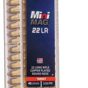 CCI 0030 Mini-Mag High Velocity 22LR 40gr Copper Plated Round Nose 100 Per Box/50 Case