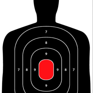 Pro-Shot SILH8PK SplatterShot Hanging Heavy Paper 12" x 18" Black/Red 8 Pack