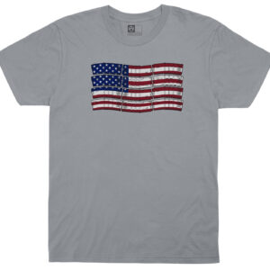 Magpul MAG1180-010 American Flag  Charcoal Gray Cotton/Polyester Short Sleeve Small