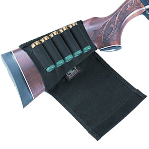 Uncle Mike's 88492 Buttstock Shell Holder  Black Nylon 5rd Shotgun