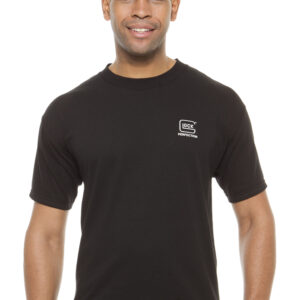 Glock AA11001 Perfection Black Pre-Shrunk Cotton Short Sleeve Large